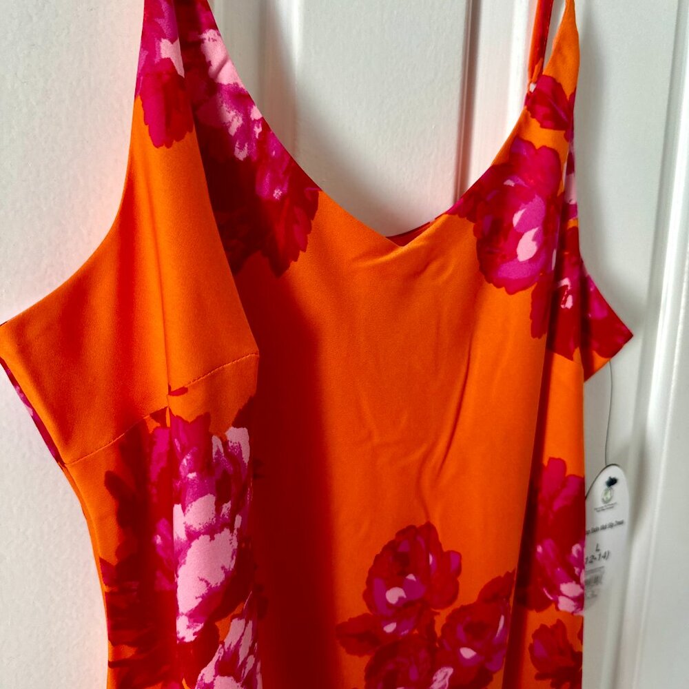 NWT Scoop satin midi slip dress - Picture 4 of 9